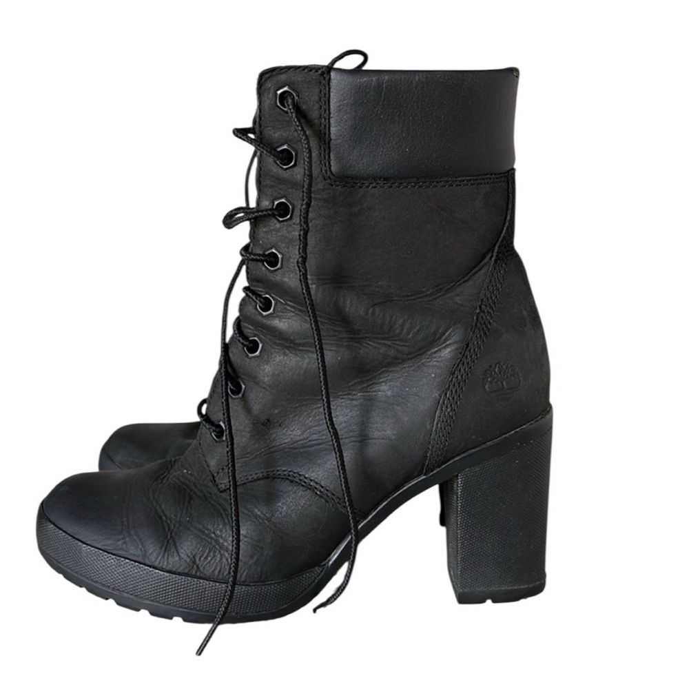 Timberland Camdale Women's Bootie Leather BLACK A1SEF Size 8 - Picture 1 of 12